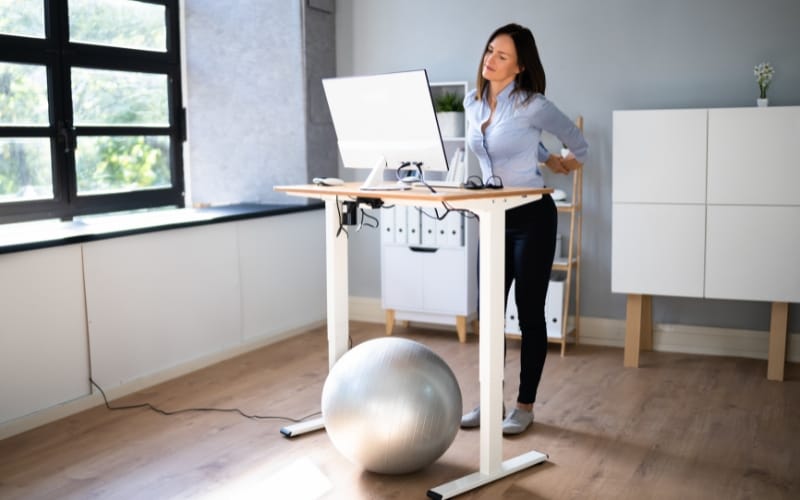 sit to stand desk
