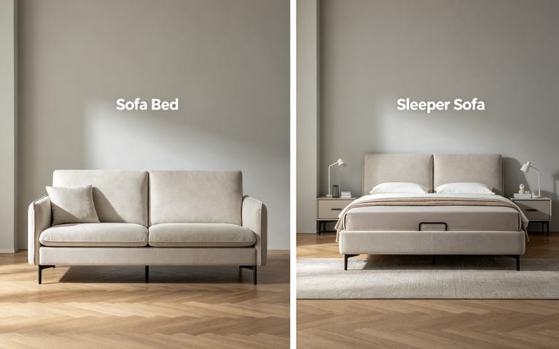 sofa bed vs sleeper sofa