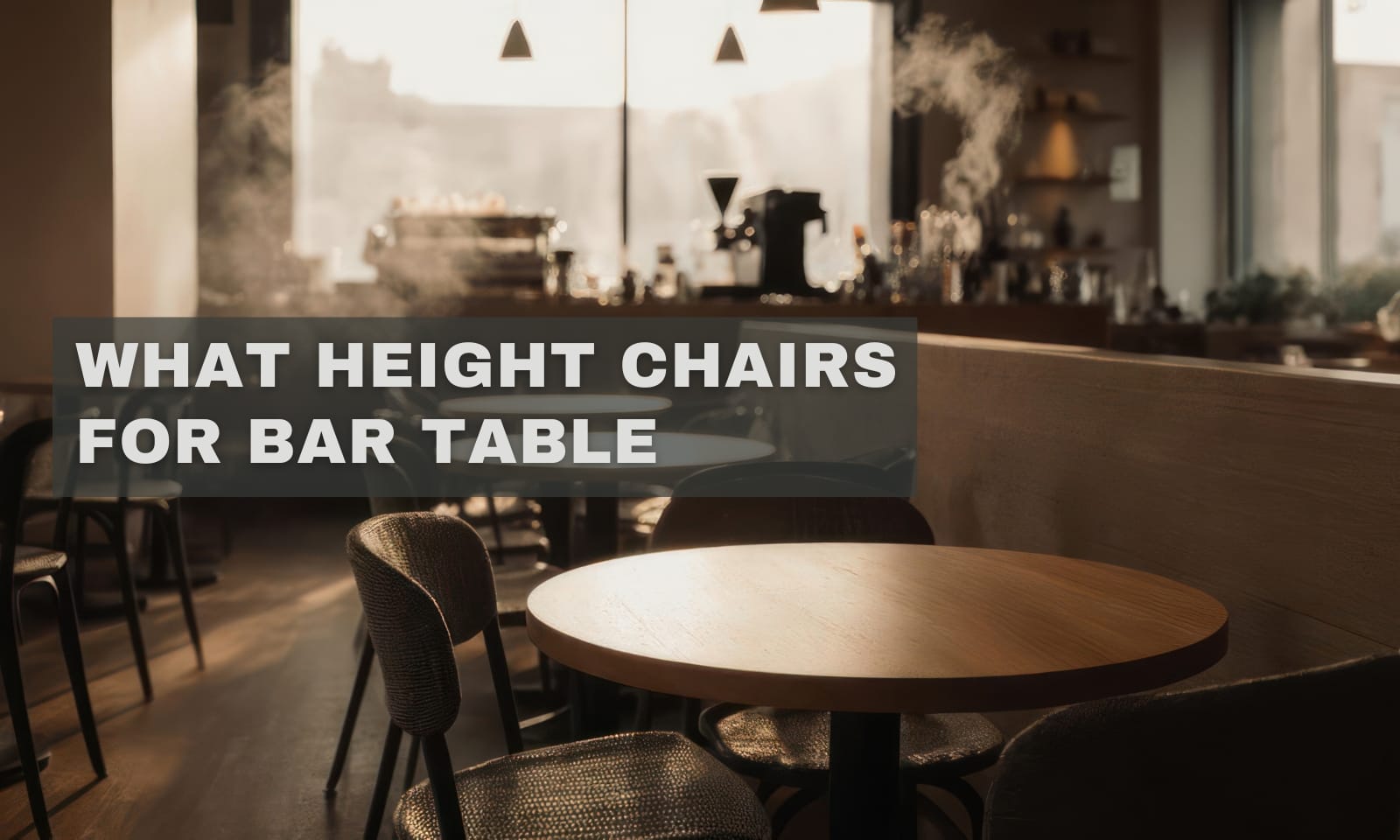 What Height Chairs for Bar Table