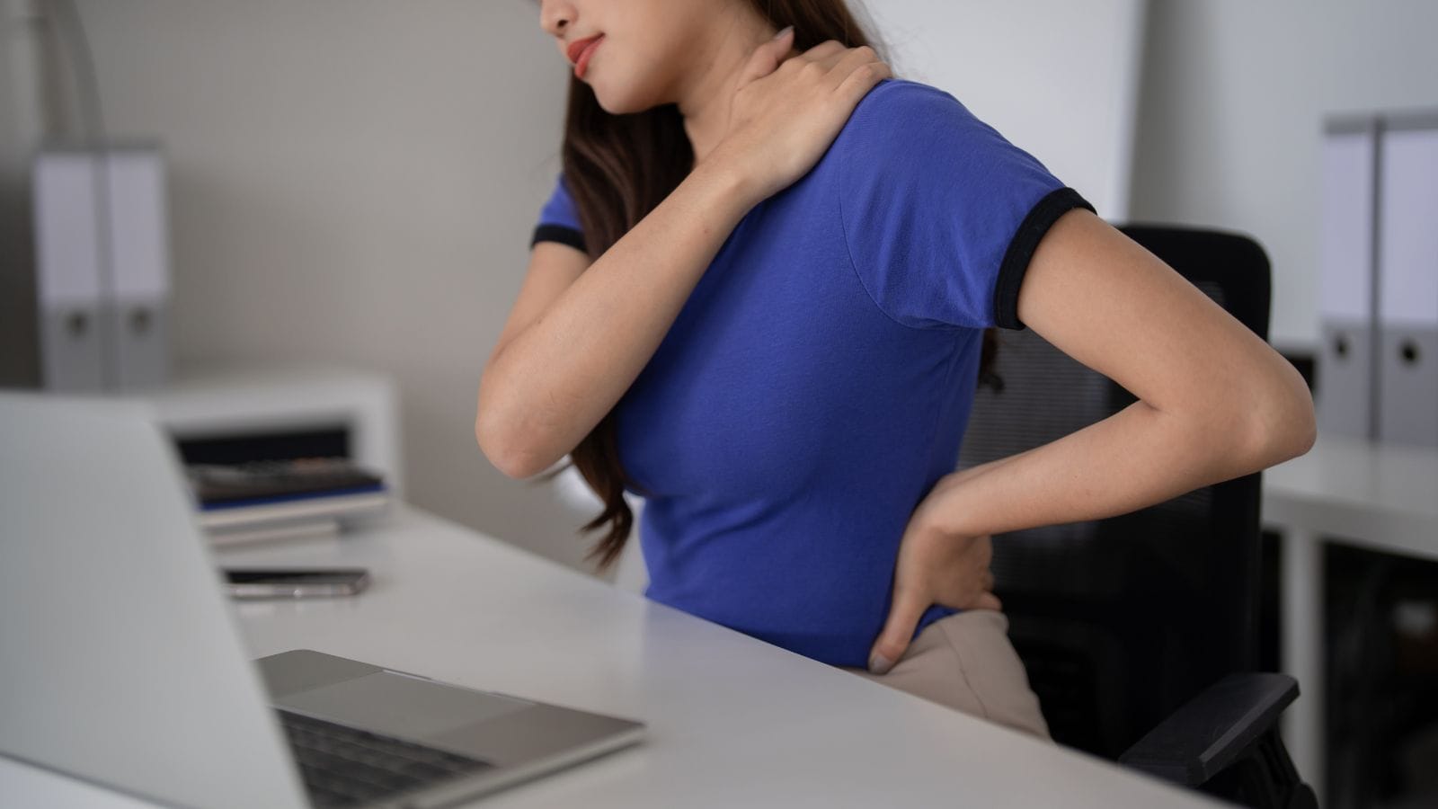 woman with back ache