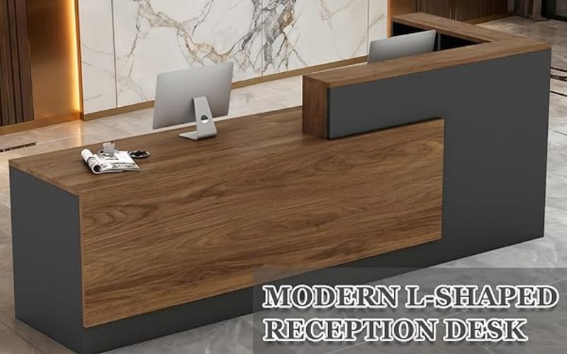 YTElantivo L-Shaped Reception Desk