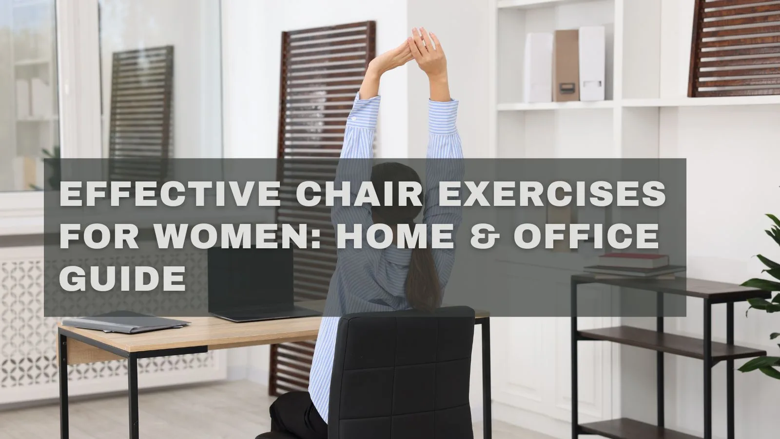 Guia de exercícios na cadeira para mulheres