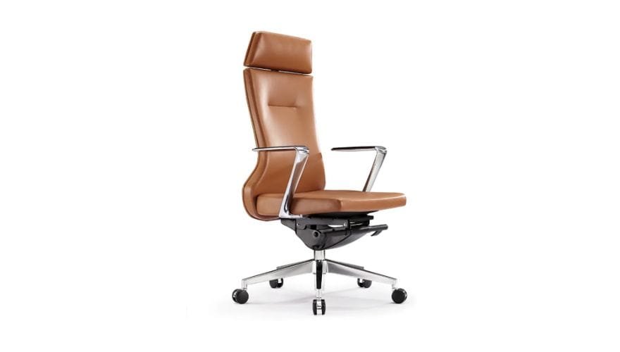Meet&Co Brown Leather Chair