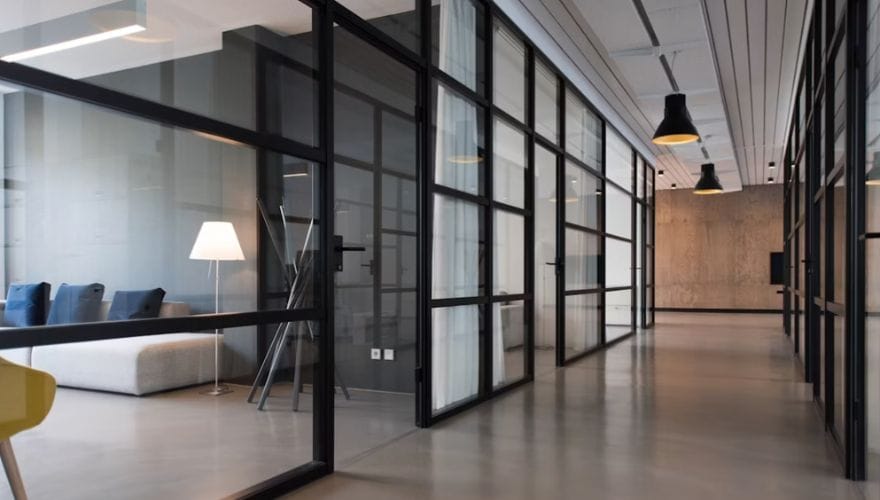 glass office partitions