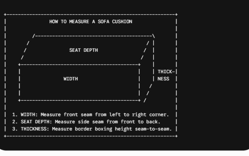 How to Measure Replacement Sofa Cushions