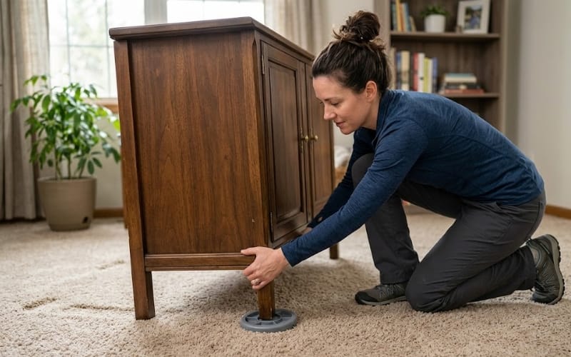 How to Move Heavy Furniture on Carpet by Yourself