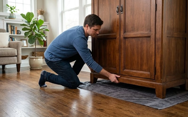 How to Move Heavy Furniture With a Towel