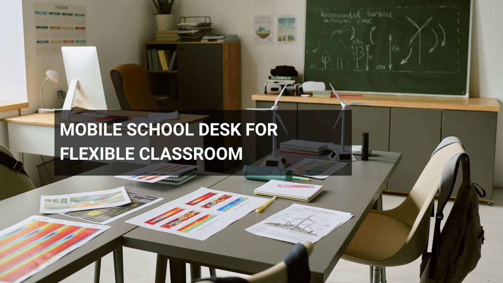 mobile school desk for flexible classroom