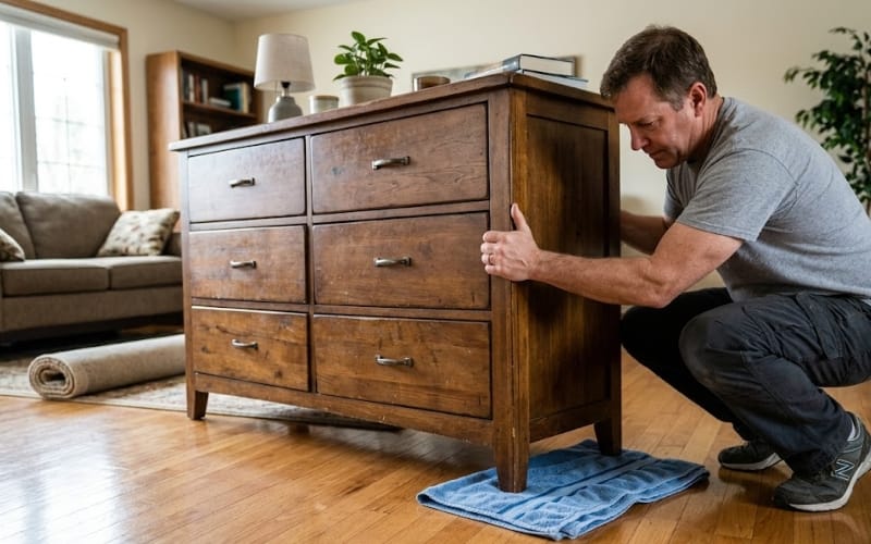 Move Heavy Furniture With a Towel