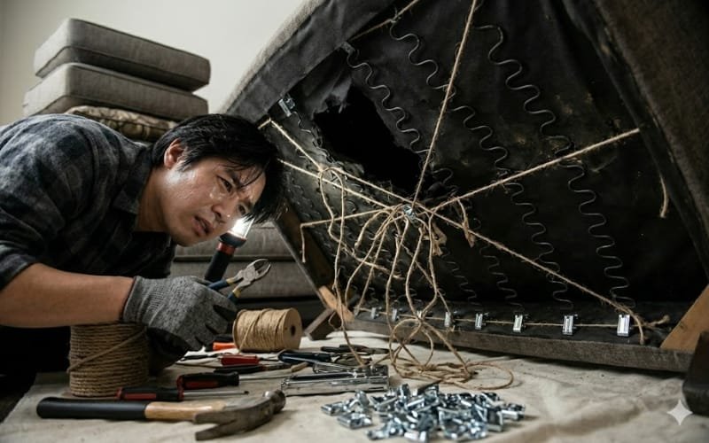 Quick Fix for Broken Couch Springs