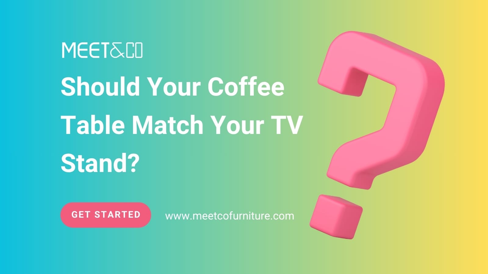 Should Your Coffee Table Match Your TV Stand?