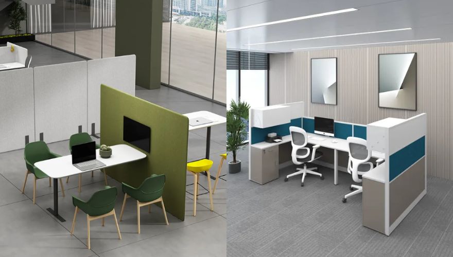 Cubicles vs. Office Partitions