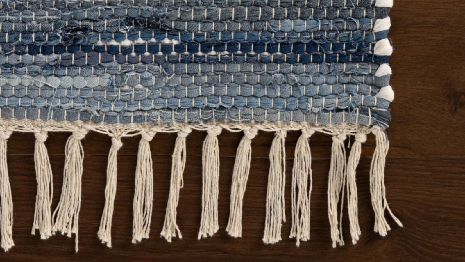 Dymera Denim Bohemian Bordered Rug