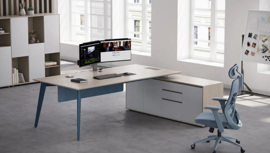 Reco Series D L-Shaped Executive Desk