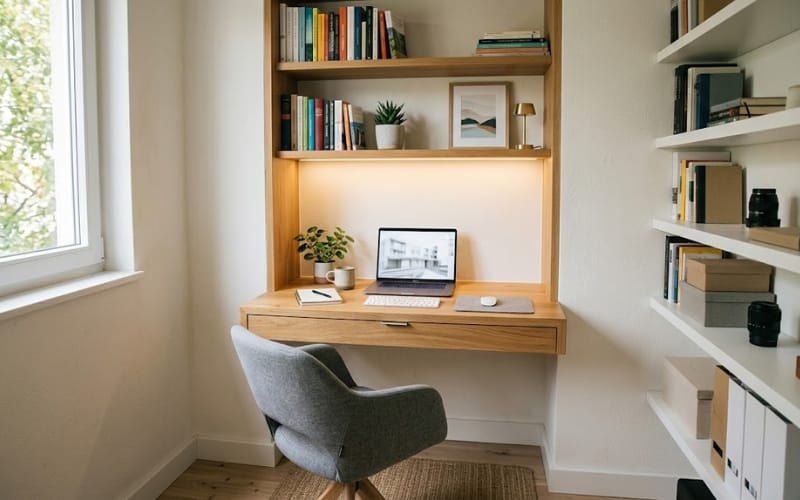 Best Built-In Office Desk Designs for Small Spaces