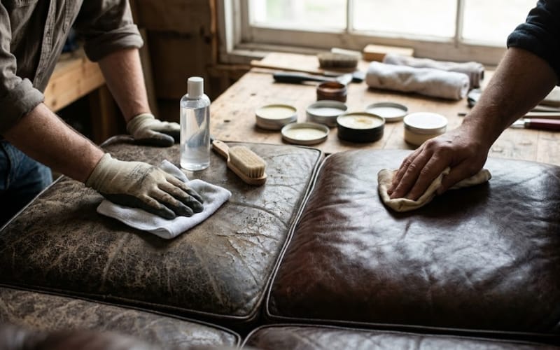 How to Clean and Restore Reclaimed Couch Leather