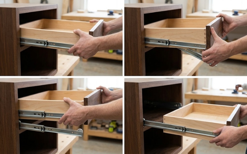 How to Remove Drawers Without Release Tabs