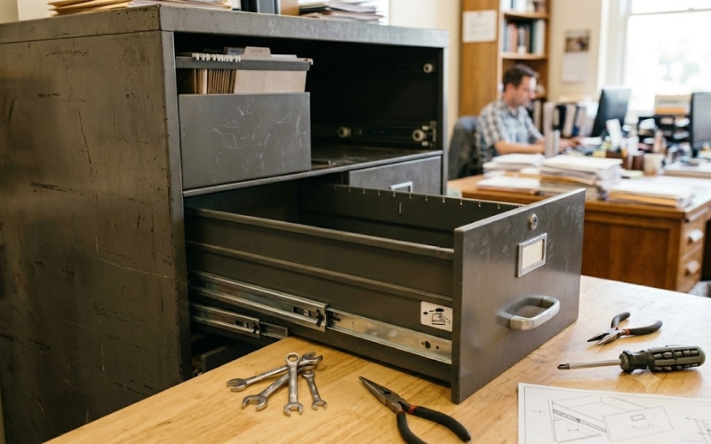 How to Remove Filing Cabinet Drawers