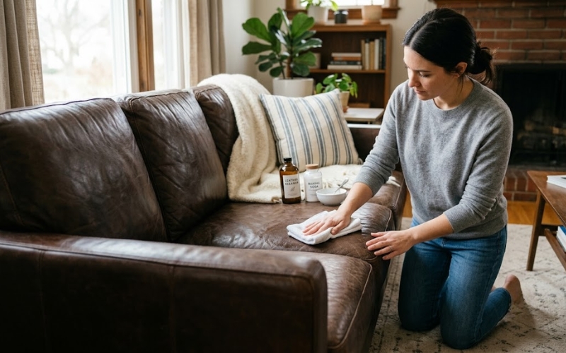 How to Remove Smell from Leather Sofa