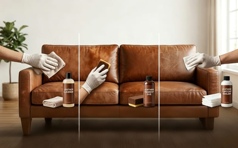 How to Restore Pigment and Finish Loss on a Leather Sofa at Home