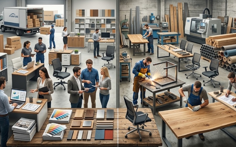 how to select: office furniture supplier vs manufacturer