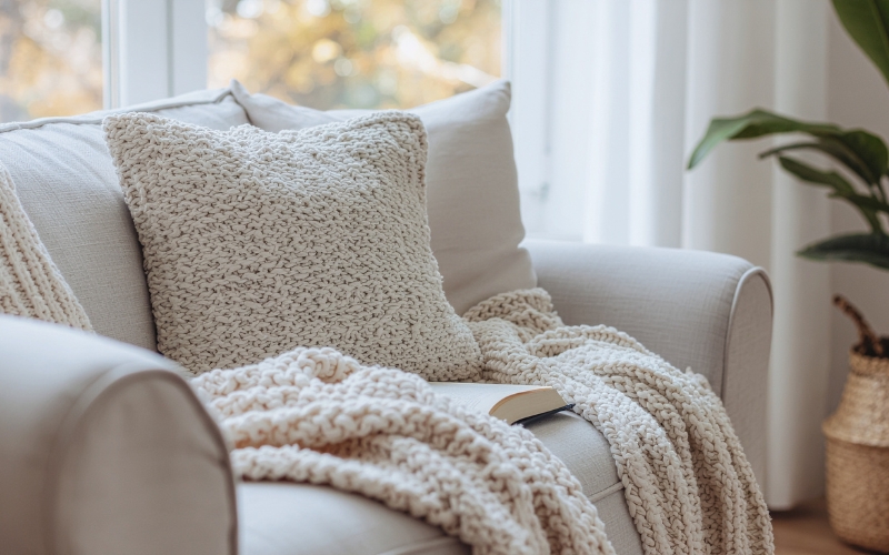 Refresh the Couch Look with New Throw Pillows