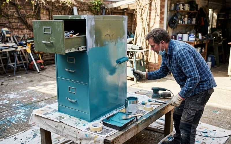 Repaint a Filing Cabinet
