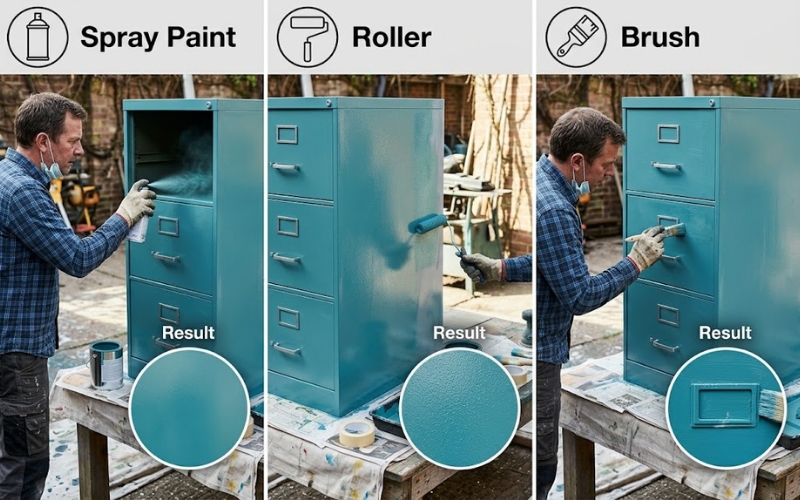 Spray Paint vs. Roller vs. Brush