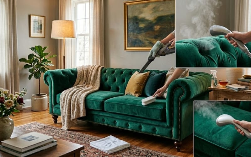Velvet Sofa Cleaning