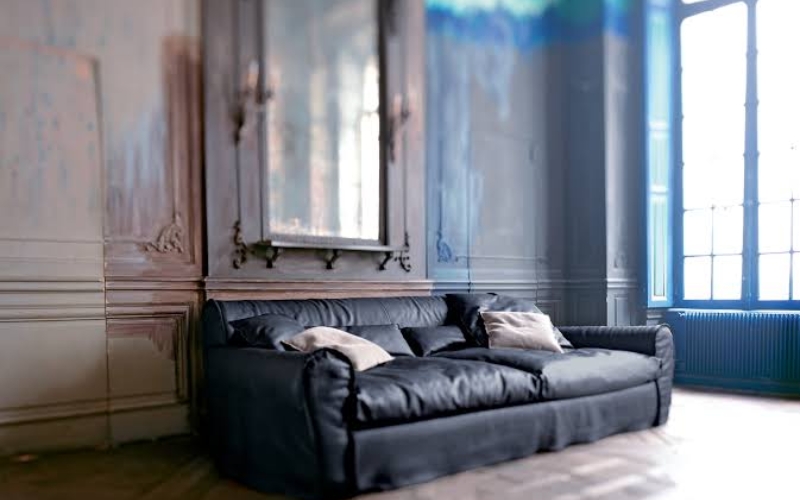 Baxter Italian Leather Sofa