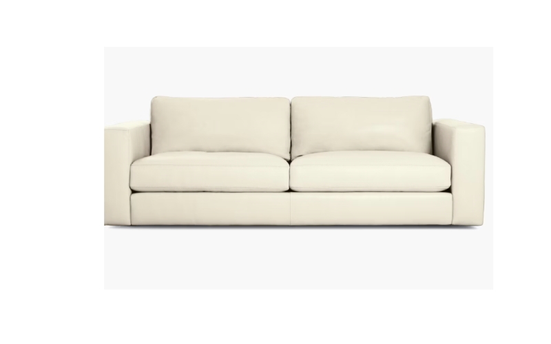 DWR leather sofa
