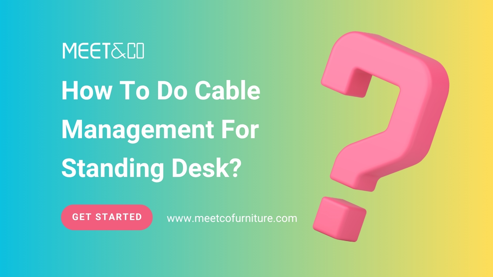 How To Do Cable Management For Standing Desk?