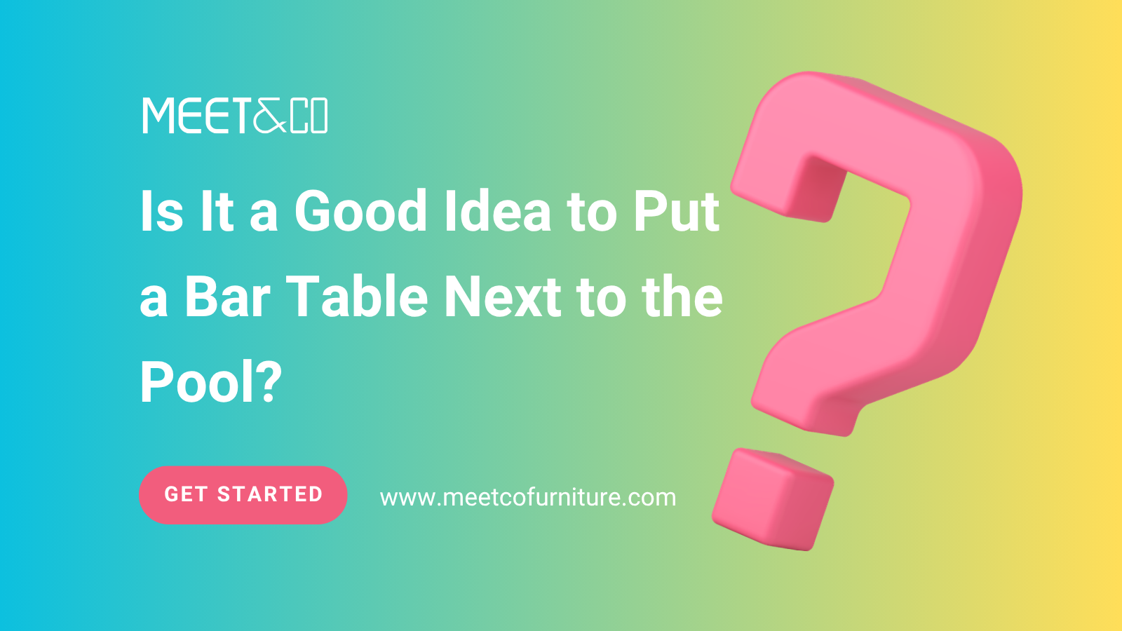 Is It a Good Idea to Put a Bar Table Next to the Pool?
