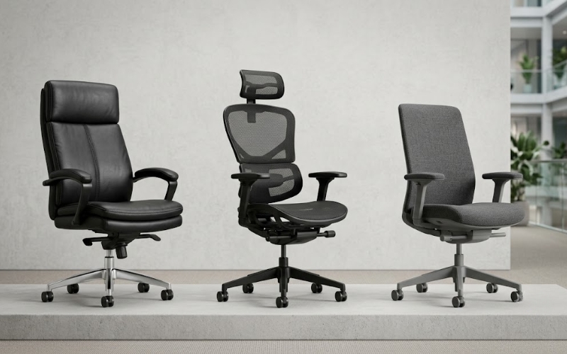 Leather vs Mesh vs Fabric Office Chair