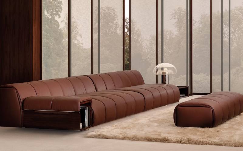 Minotti Italian Leather Sofa