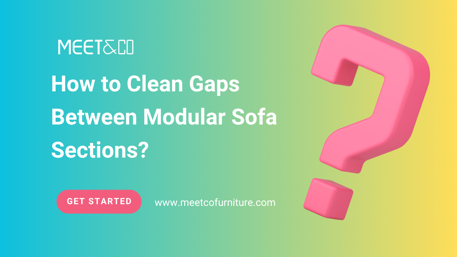 Como limpar as frestas entre as seções de um sofá modular?