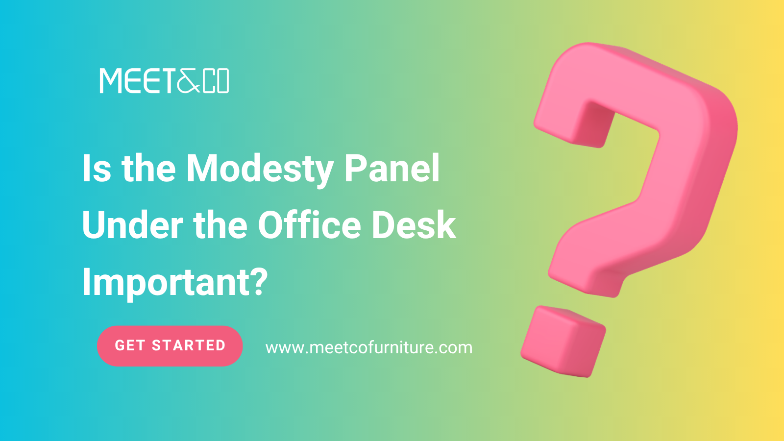 Is the modestry panel under the office desk important?