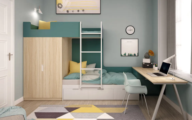 dorm room bed