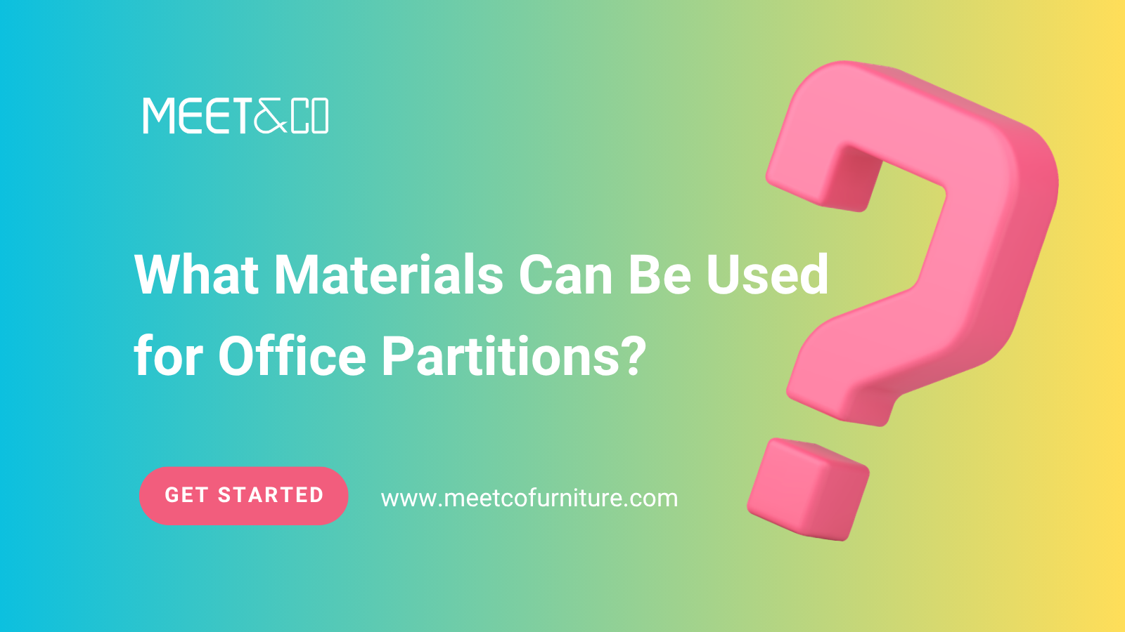 What materials can be used as office partition?