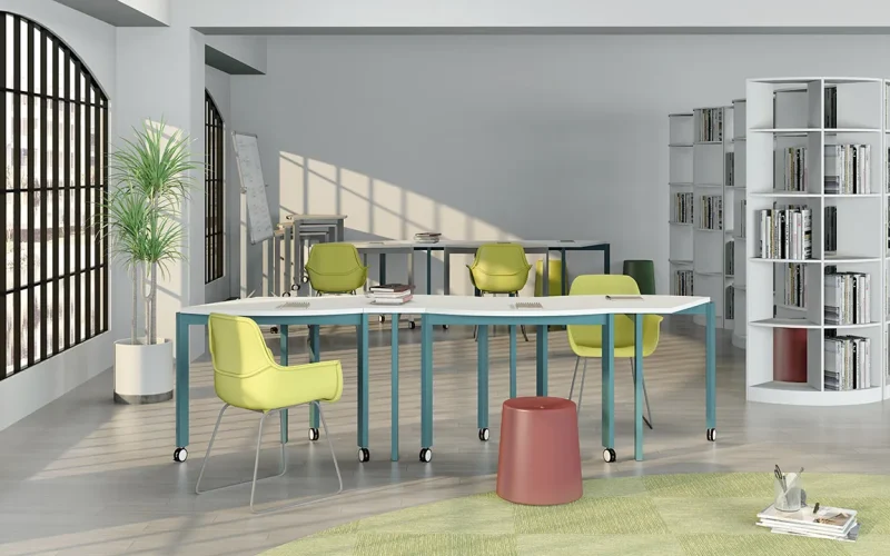 Daman Training Table with Wheels